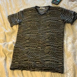 Men’s V neck, semi transparent, size small T-shirt